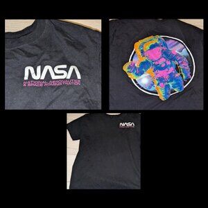 Mens NASA Black Graphic Tee T Shirt Size M - by Hyper Space